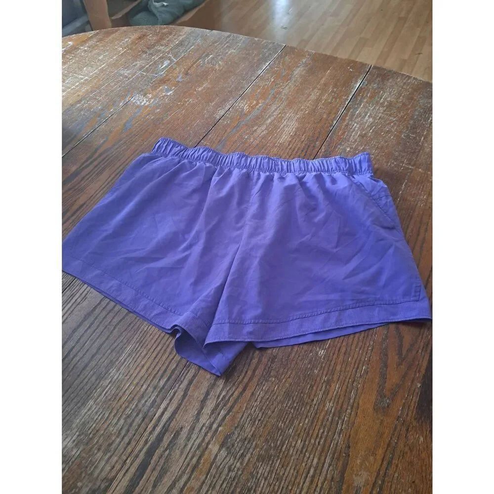 XXXL 22 Athletic Works Purple Running Elastic Waist Shorts Built in Under Shorts